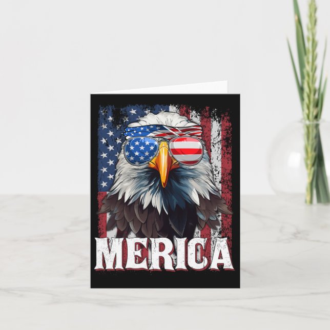 Merica - Patriotic USA Eagle of Freedom - 4:e J. Kort (Framsida)