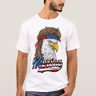 Merica - Patriotic USA Eagle of Freedom - 4th of J T Shirt