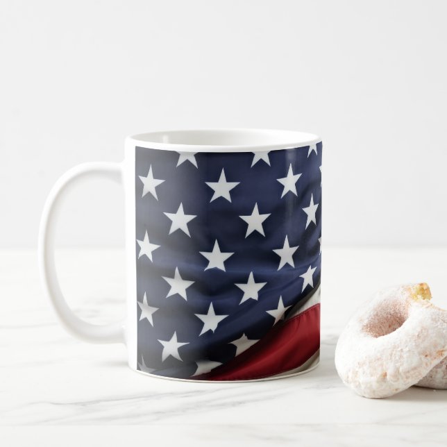 "merica Proud Flagga Ceramic Mugg (Med munk)