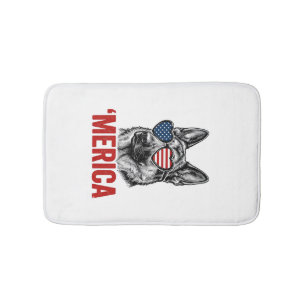 Merica Schäfer Flag Solglasögon Tröja Desig Badrumsmatta