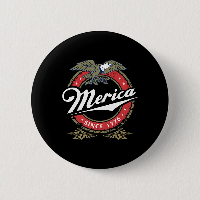 Merica sedan 17761 American Byld Eagle Mullet Star Knapp (Framsida)