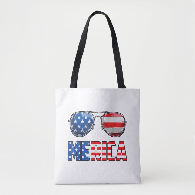 Merica Solglasögon 4 juli för män kvinnor barn U Tygkasse (Framsida)
