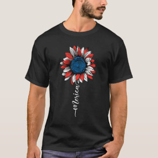 Merica Solros Amerikansk Flagga Självständighetsda T Shirt