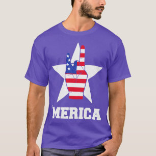 Merica Sten, 4:e juli, amerikanskt T Shirt