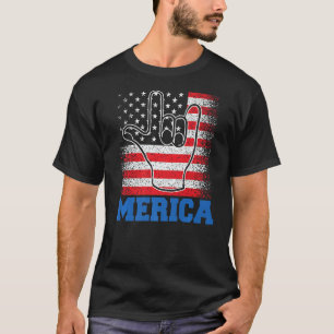 Merica Sten, 4:e juli USA USA:s amerikanska Flagga T Shirt