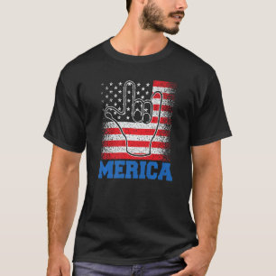Merica Sten, 4:e juli USA USA:s amerikanska Flagga T Shirt
