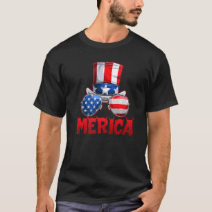 Merica Sunglass 4:e juli Patriotic Manar Women T Shirt