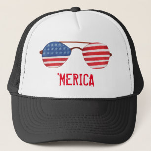 "Merica Sunglasses Truckerkeps