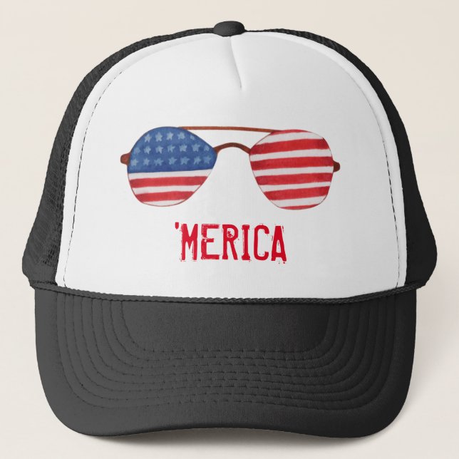 "Merica Sunglasses Truckerkeps (Framsida)