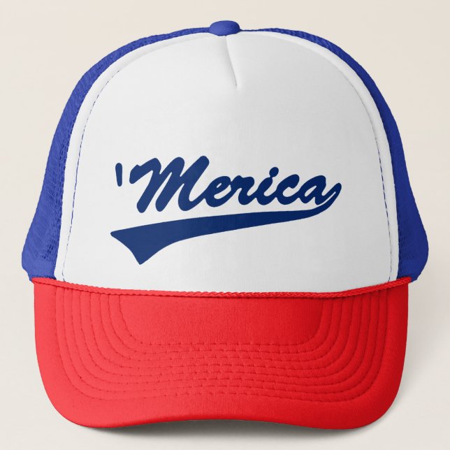 "Merica Swoboda osh Red White & Blue Truckerkeps (Framsida)