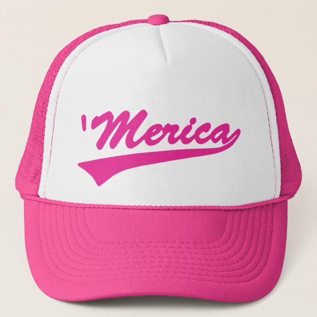 'Merica Swooshtruckerkeps (rosor) Keps (Framsida)