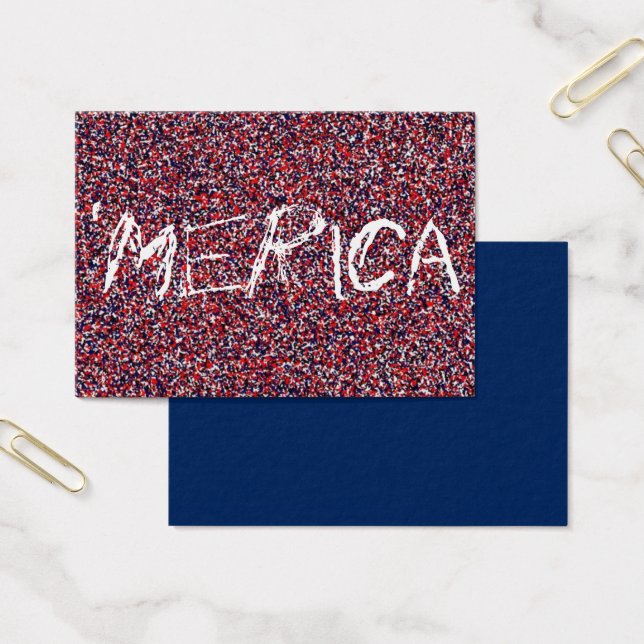 "Merica Team Cards - rött vitt blått Visitkort (Kontor)