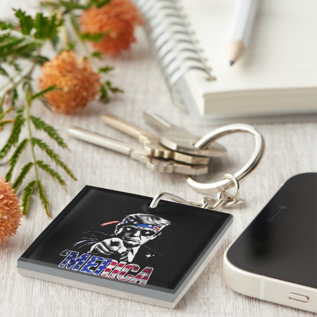 Merica Trump American Flagga USA (Högra Framsidan)