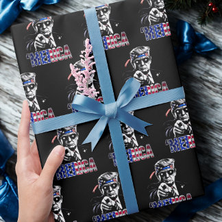 Merica Trump American Flagga USA Presentpapper