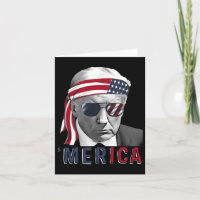 Merica Trump Glad 4:e Juli Trump Amerikansk Flagga