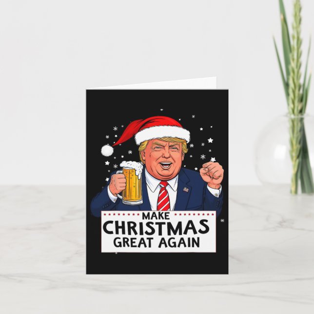 Merica Trump Gör julen Underbar igen Kort (Framsida)