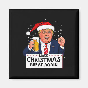 Merica Trump Gör julen Underbar igen Magnet