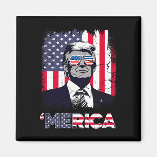 Merica Trump-julsjöfart 4:e juli Trump Ame Magnet