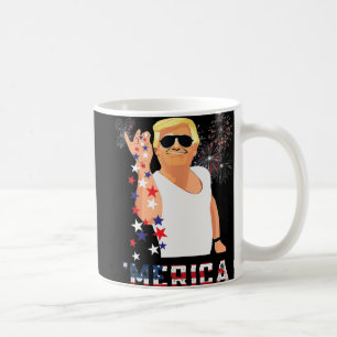 Merica Trump Outfits Don Drunk Donald Drunk 4:e av Kaffemugg