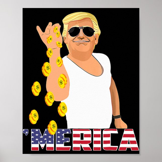 Merica Trumputfall Poster (Framsidan)