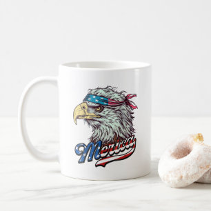 Merica USA American flagga Örn Patriotic Kaffemugg