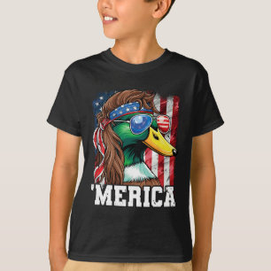 Merica Usa Amerikansk Flagga Patriotisk 4 Juli And T Shirt