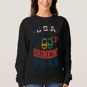 Merica Usa Drickande Lag Patriotisk Usa Amerika T Shirt