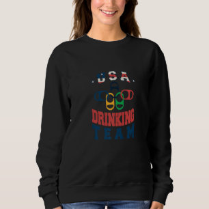 Merica Usa Drickande Lag Patriotisk Usa Amerika T Shirt
