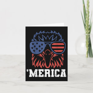 Merica USA flagga Fighter Jet Byld Eagle Patriot 4 Kort
