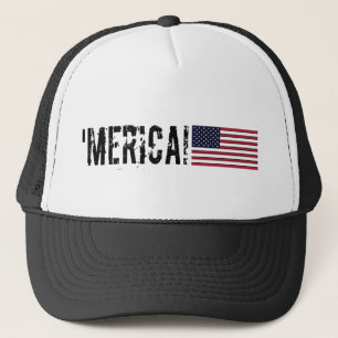 'Merica USA flaggahatt Keps