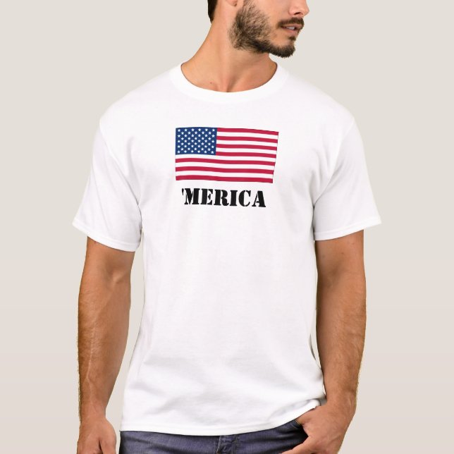 'MERICA-utslagsplats Tee Shirt (Framsida)