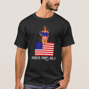 Merica Vibes Endast Patriotic Women Cute Swimdress T Shirt
