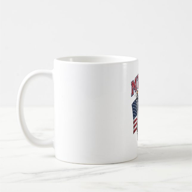 MERICA Vintage Liberty Patriotisk Kaffemugg (Vänster)