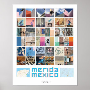Merida färg & mönster poster