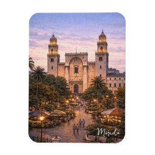 Merida Mexico Resa Magnet