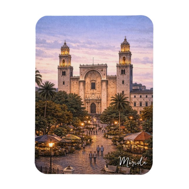 Merida Mexico Resa Magnet (Vertikal)