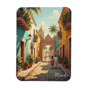 Merida Mexico Resa Magnet