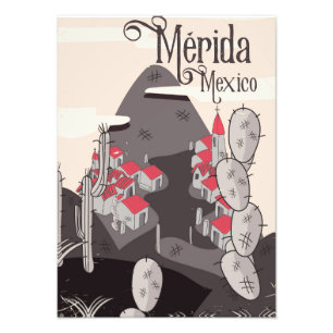 Mérida Mexico-reseaffisch Fototryck