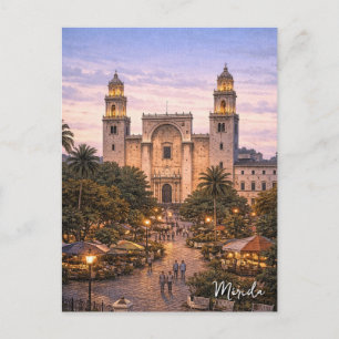 Merida Mexico Resor Vykort