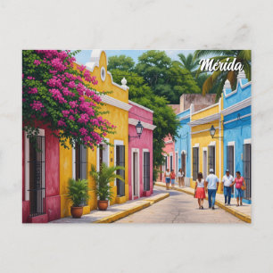 Merida Mexico Travel Vykort