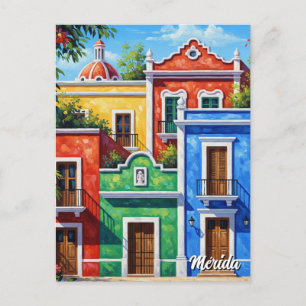 Merida Mexico Travel Vykort