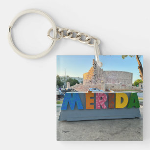 Merida, Mexiko - akrylisk nyckelkedja