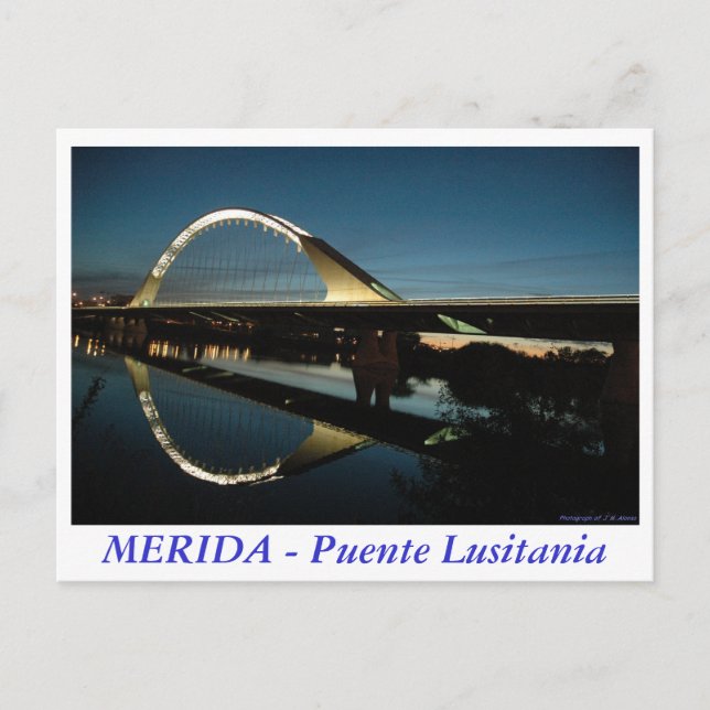 MERIDA - Puente Lusitania Vykort (Framsida)