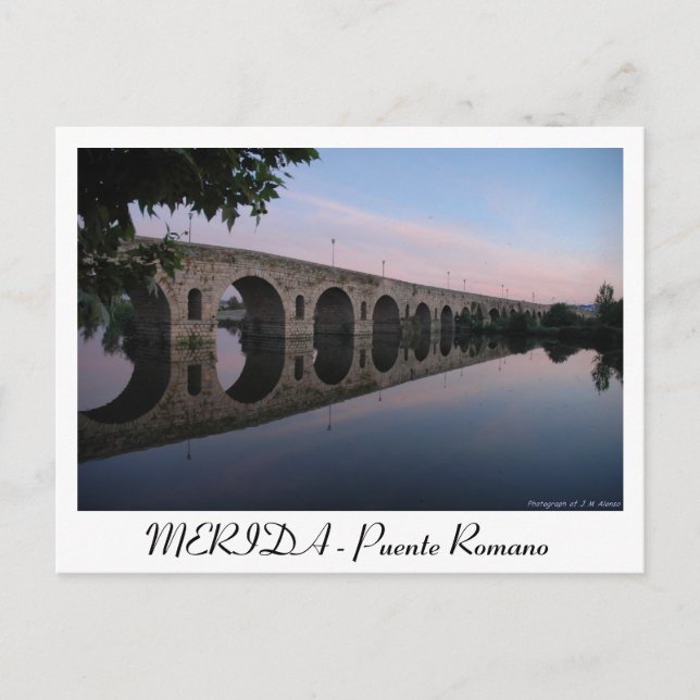 MERIDA - Puente Romano Vykort (Framsida)