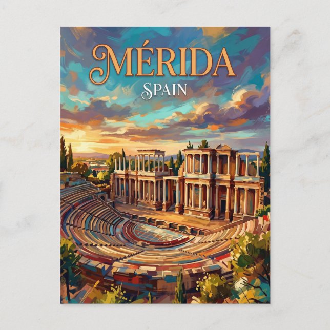 Mérida Spanien Vykort (Framsida)