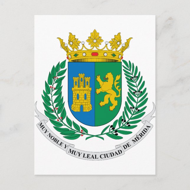 Merida Yucatan, Mexiko Vykort (Framsida)