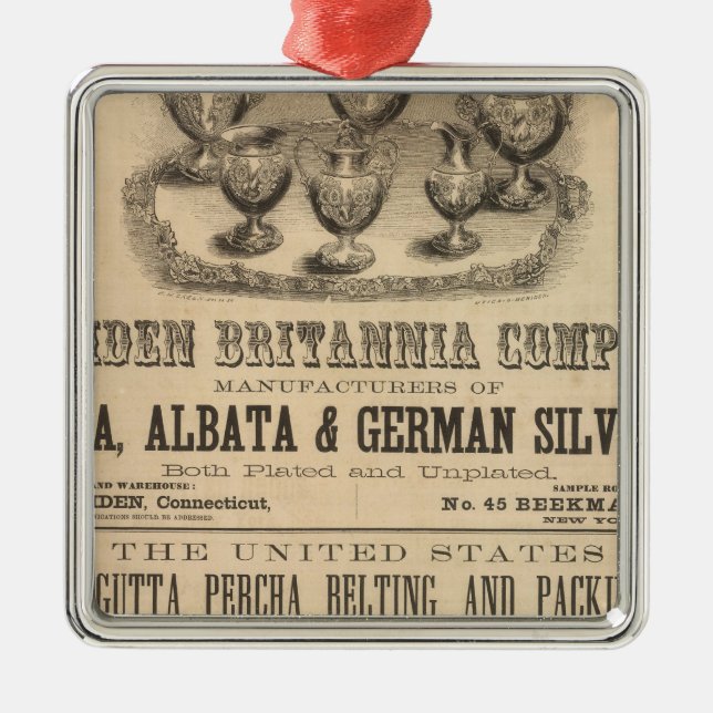 Meriden Britannia Company Julgransprydnad Metall (Framsidan)