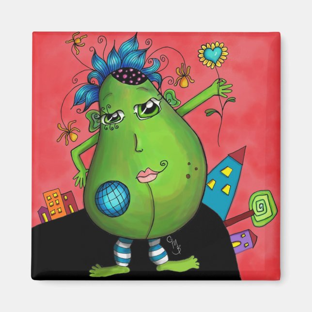 Meridian Avocado Magnet (Framsidan)