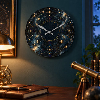 Meridian himmelväggur rund klocka