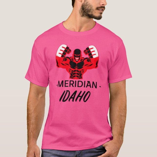 MERIDIAN IDAHO MMA-STRIDAREKE Oversized T Shirt (Framsida)